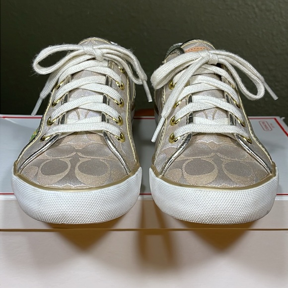 HTF COACH DEE POPPY DAISY C APPLIQUE SIGNATURE SNEAKERS - Picture 5 of 16